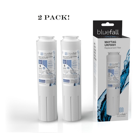 Drinkpod Maytag UKF8001 Refrigerator Water Filter Compatible by BlueFall, PK 2 BF-UKF8001-2PACK
